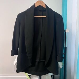Seven Sisters | Black Double Breasted Blazer Small